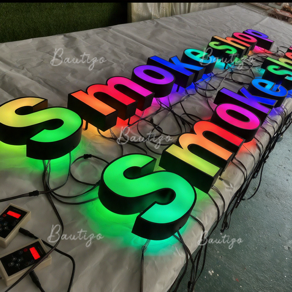 Custom RGB Metal LED Sign Wall - Lighting Decor Company reseña y precio