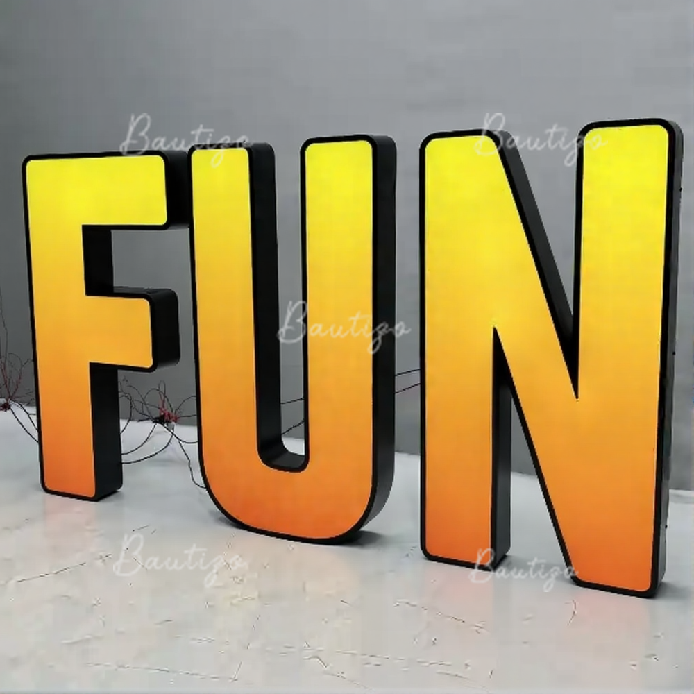 Custom RGB Metal LED Sign Wall - Lighting Decor Company reseña y precio
