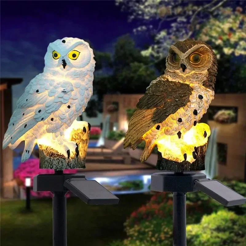 Solar Owl Statue Garden Light  - Lighting Decor Ideas reseña y precio