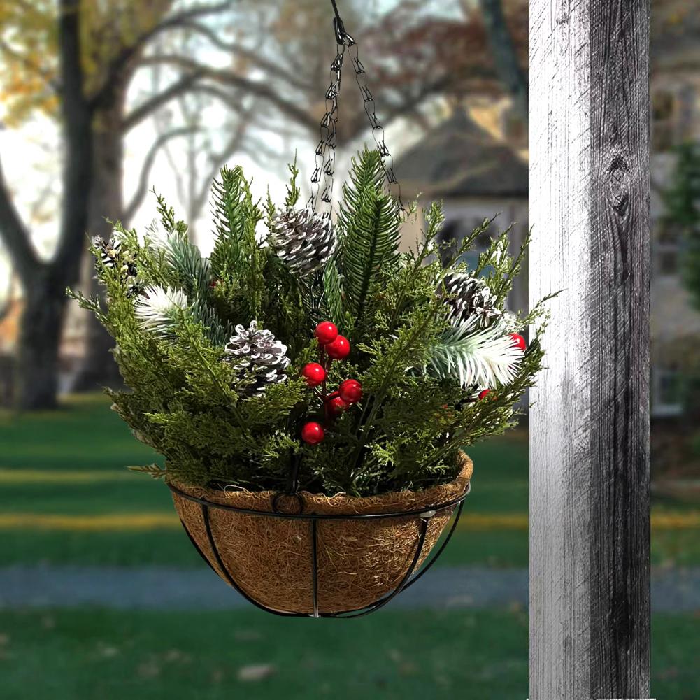 Reusable Christmas Basket with - Decor Timeless Lighting reseña y precio