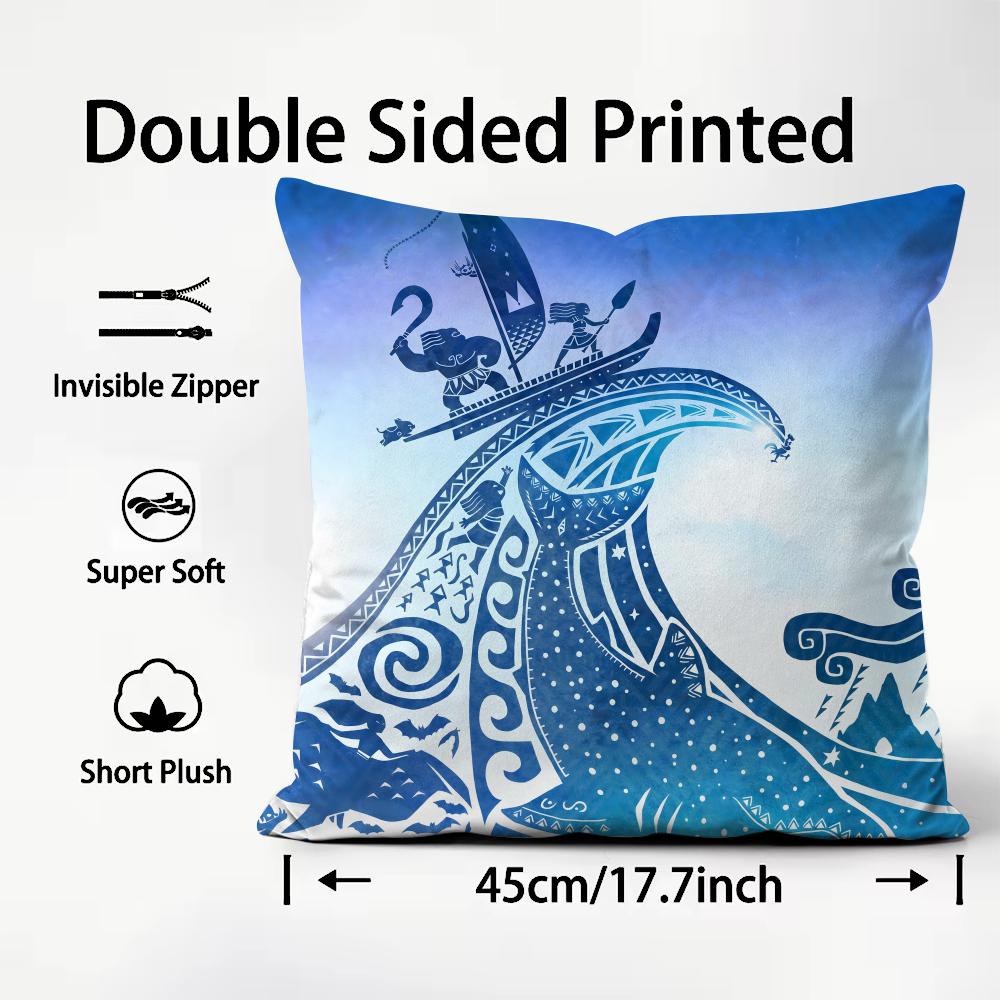 Light blue ocean ripple Cushio - Lighting Decor And Beyond reseña y precio