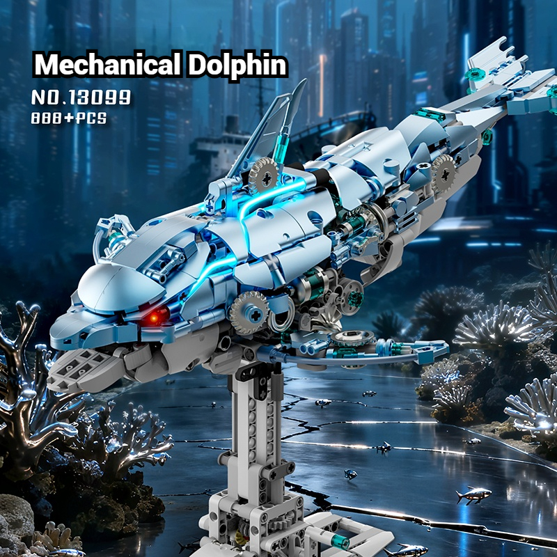 Mechanical Dolphin Building Bl - Unique Lighting Decor reseña y precio