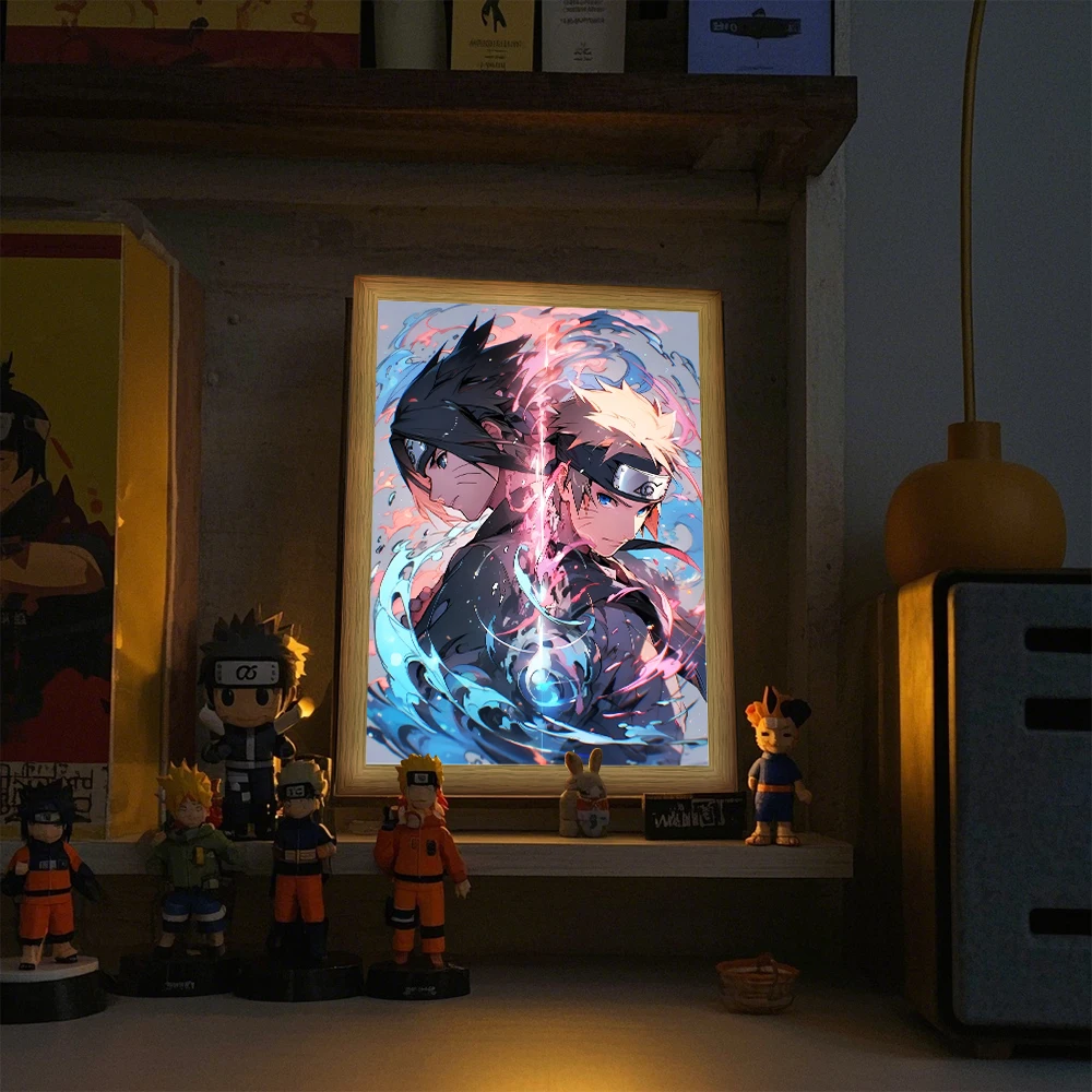 Anime Naruto Figure Sticker Li - Lighting Room Decor Items reseña y precio