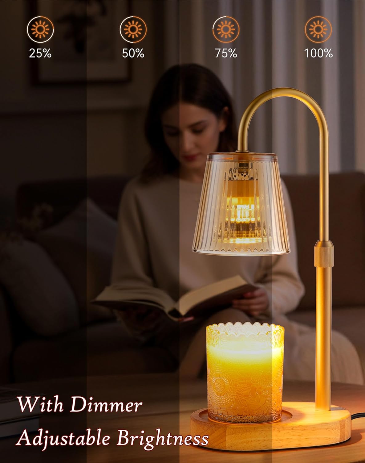 Adjustable Candle Warmer Lamp  - Wax Melter Electric reseña y precio
