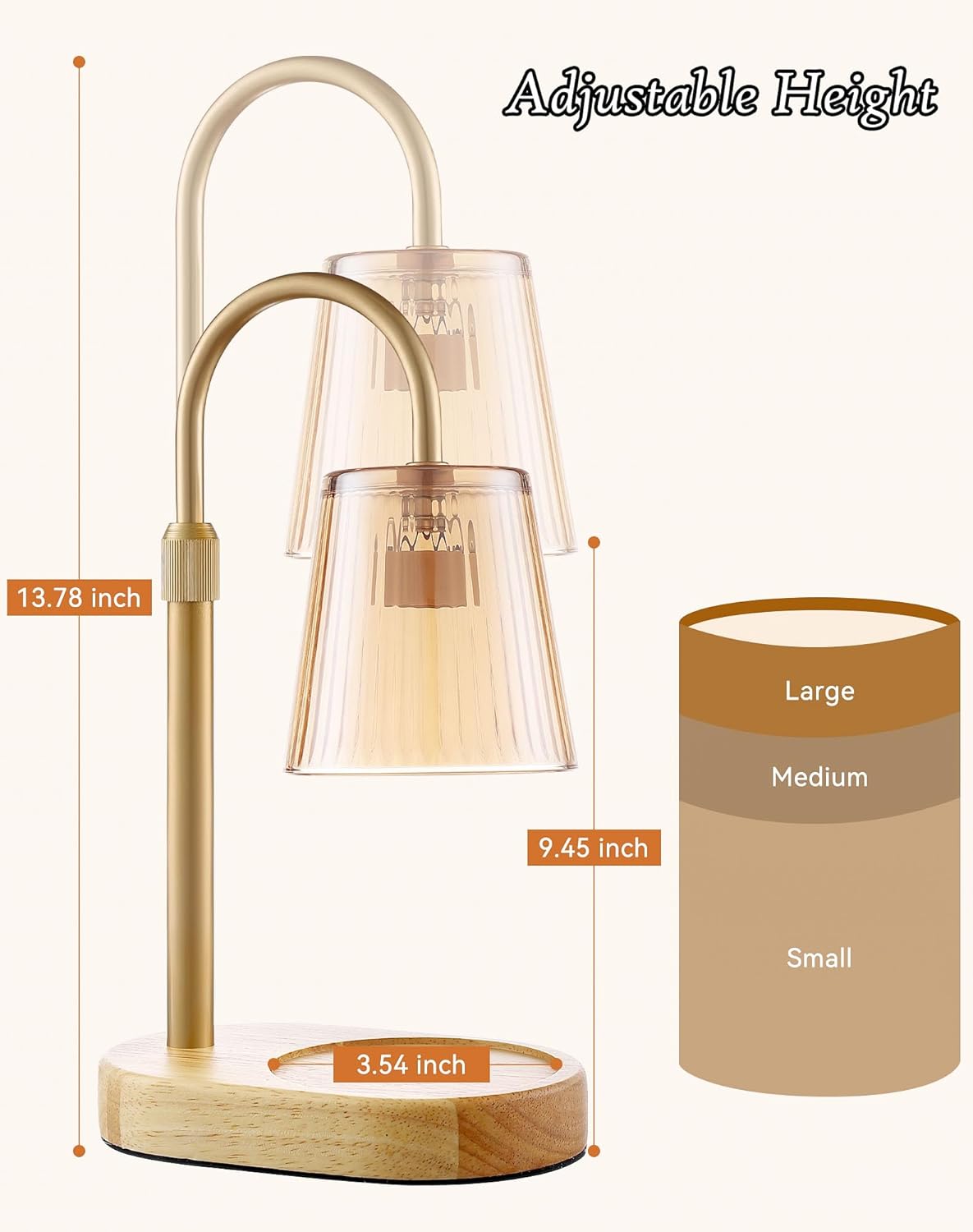 Adjustable Candle Warmer Lamp  - Wax Melter Electric reseña y precio