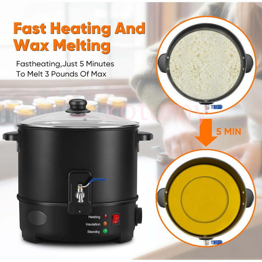 EU US Plug Electric Melting Ca - Wax Melter Electric reseña y precio