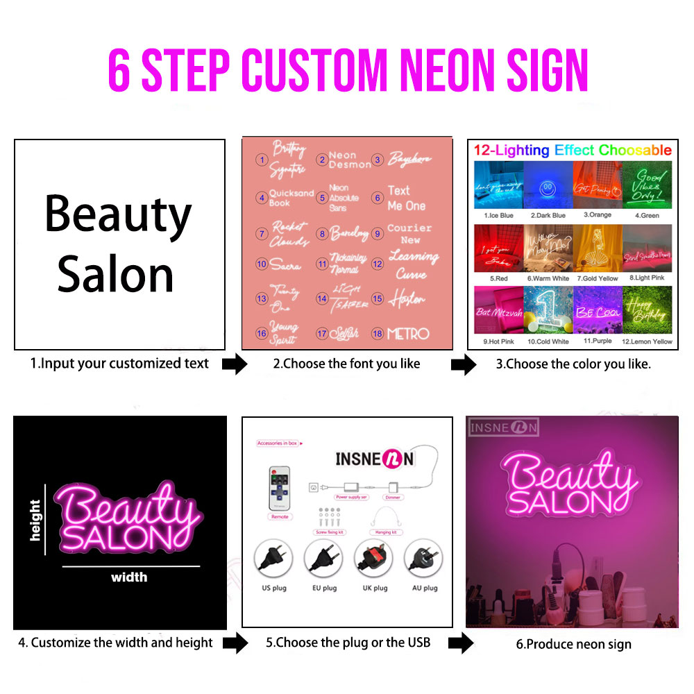 Custom Led Neon Signs LED Ligh - Neon Sign Custom Led reseña y precio