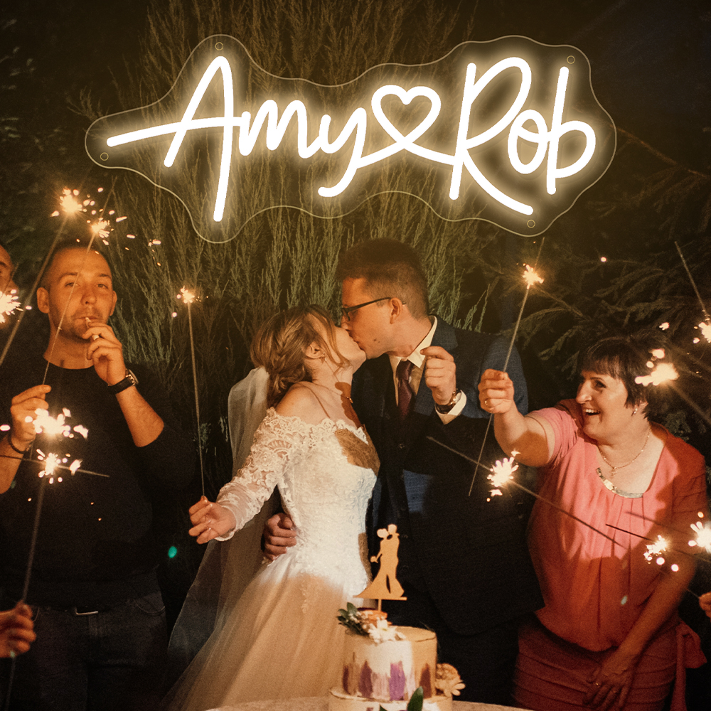 Custom Wedding Neon Sign Coupl - Neon Sign Custom Led reseña y precio