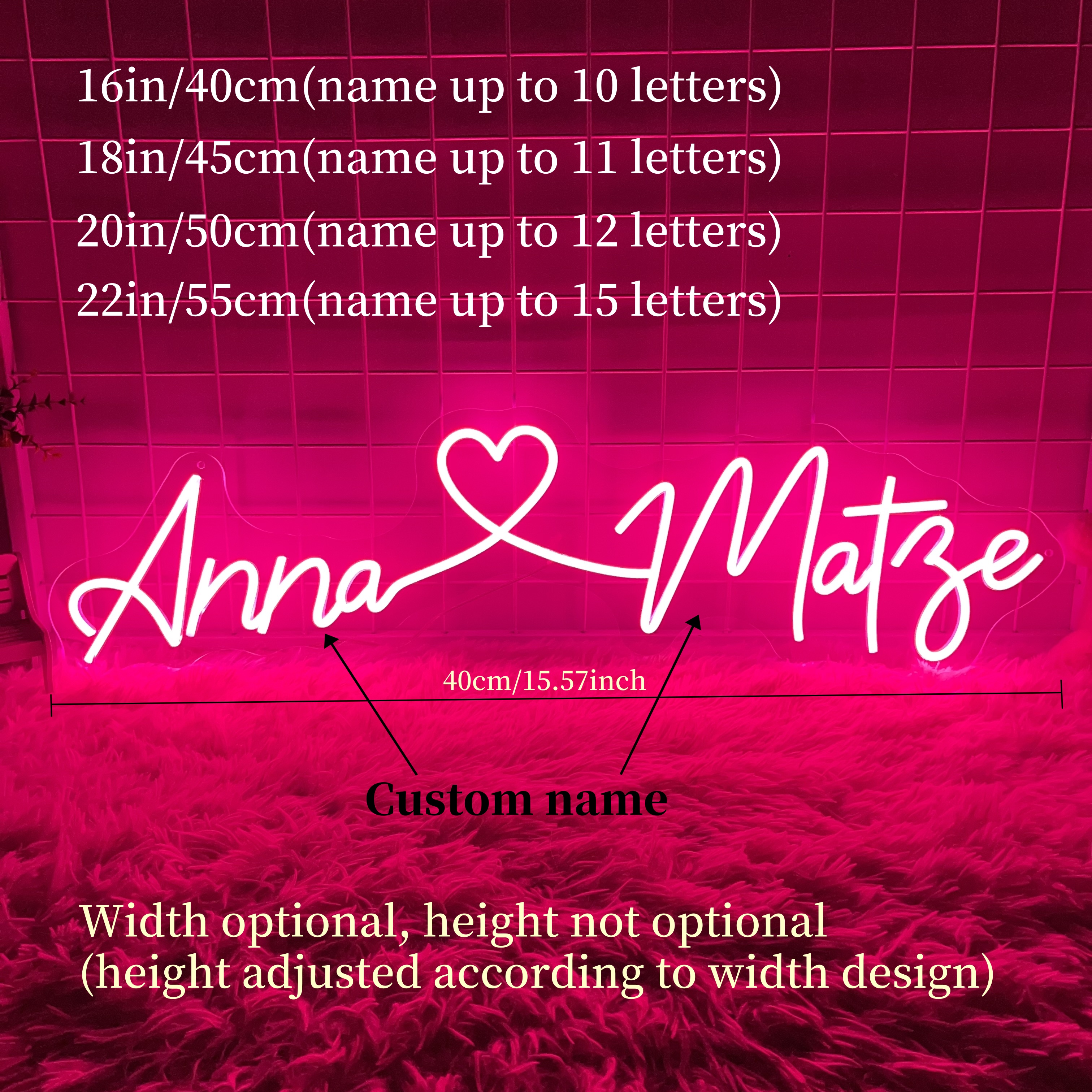 Custom Wedding Neon Sign Coupl - Neon Sign Custom Led reseña y precio
