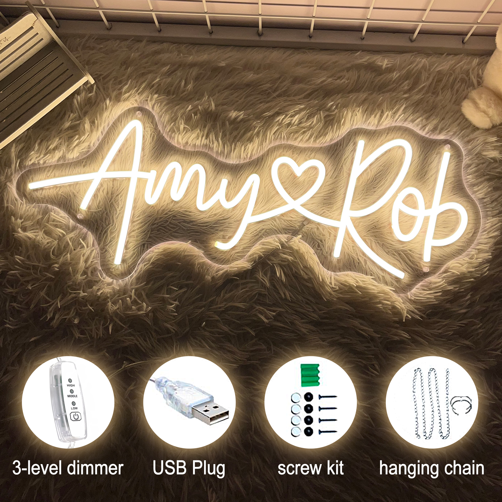 Custom Wedding Neon Sign Coupl - Neon Sign Custom Led reseña y precio