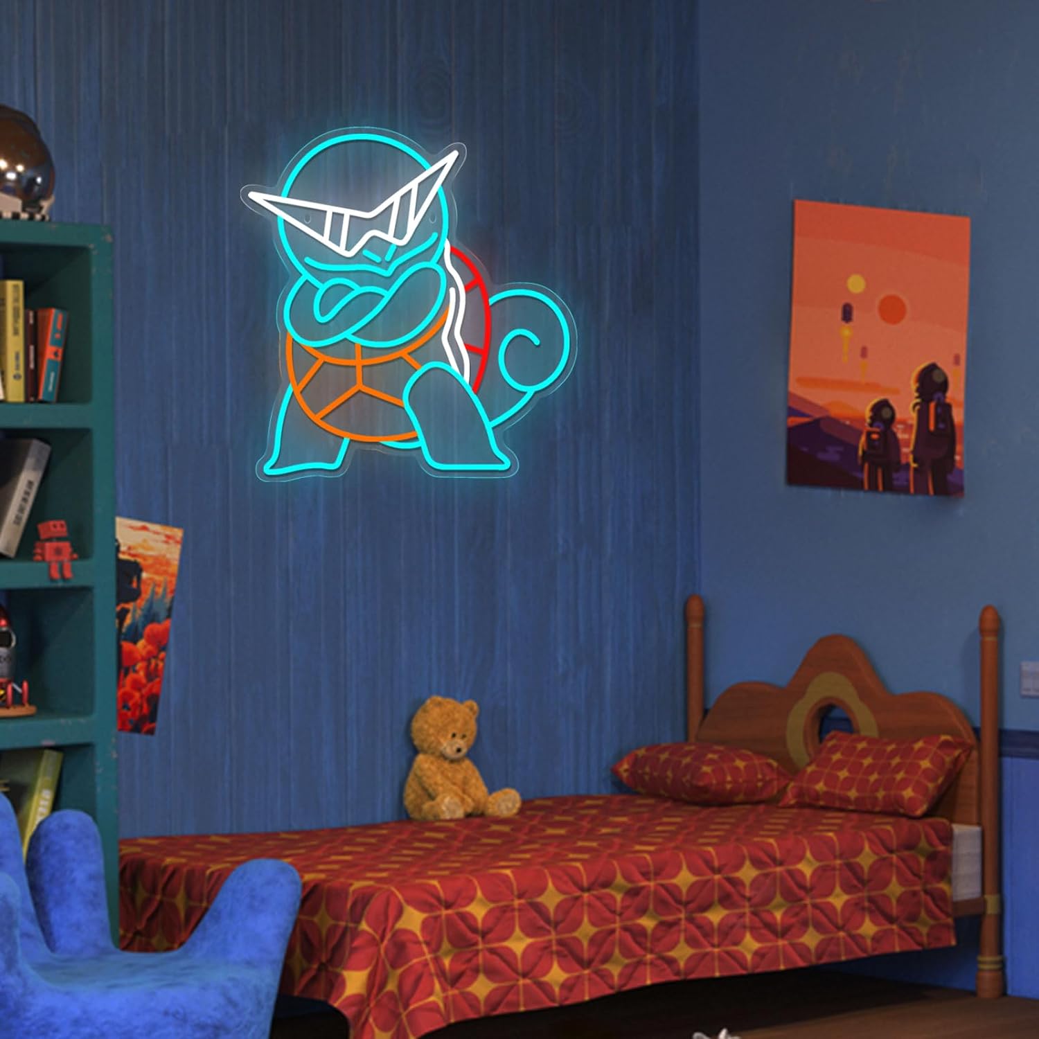 Pokemon Squirtle Neon Sign LED - Lighting Room Decor Items reseña y precio