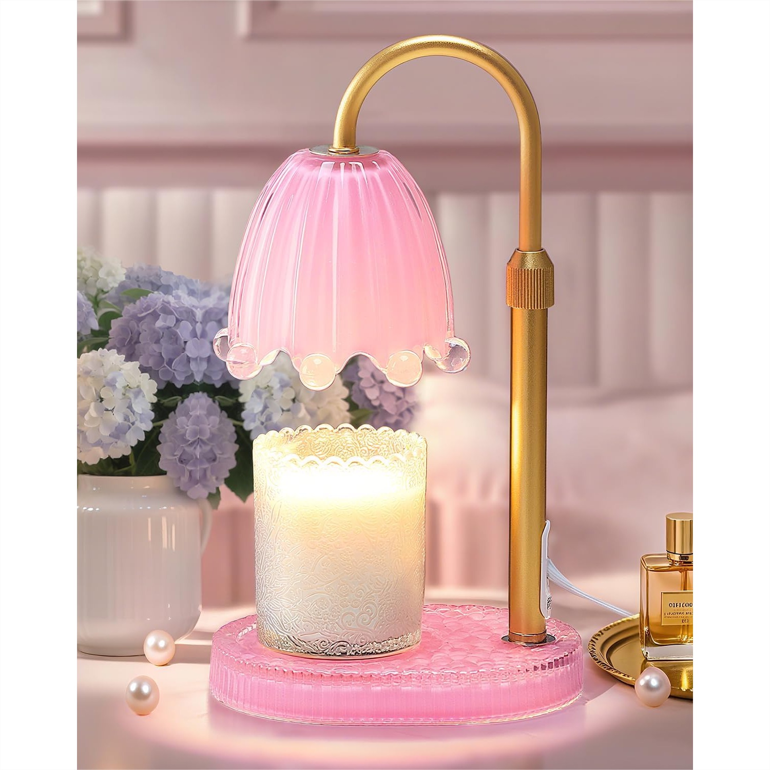 Flower Candle Warmer Lamp with - Wax Melter Electric reseña y precio