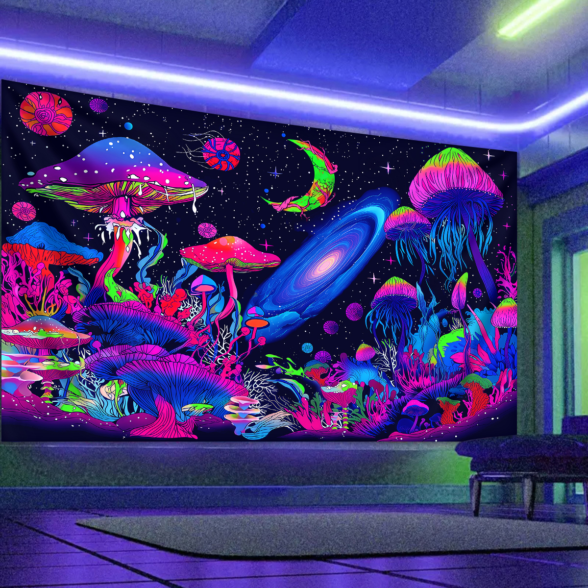 1pc Fluorescent mushroom tapes - Lighting Decor Ideas reseña y precio