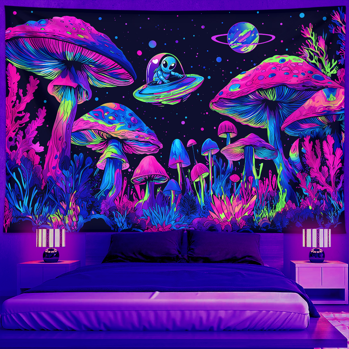 1pc Fluorescent mushroom tapes - Lighting Decor Ideas reseña y precio