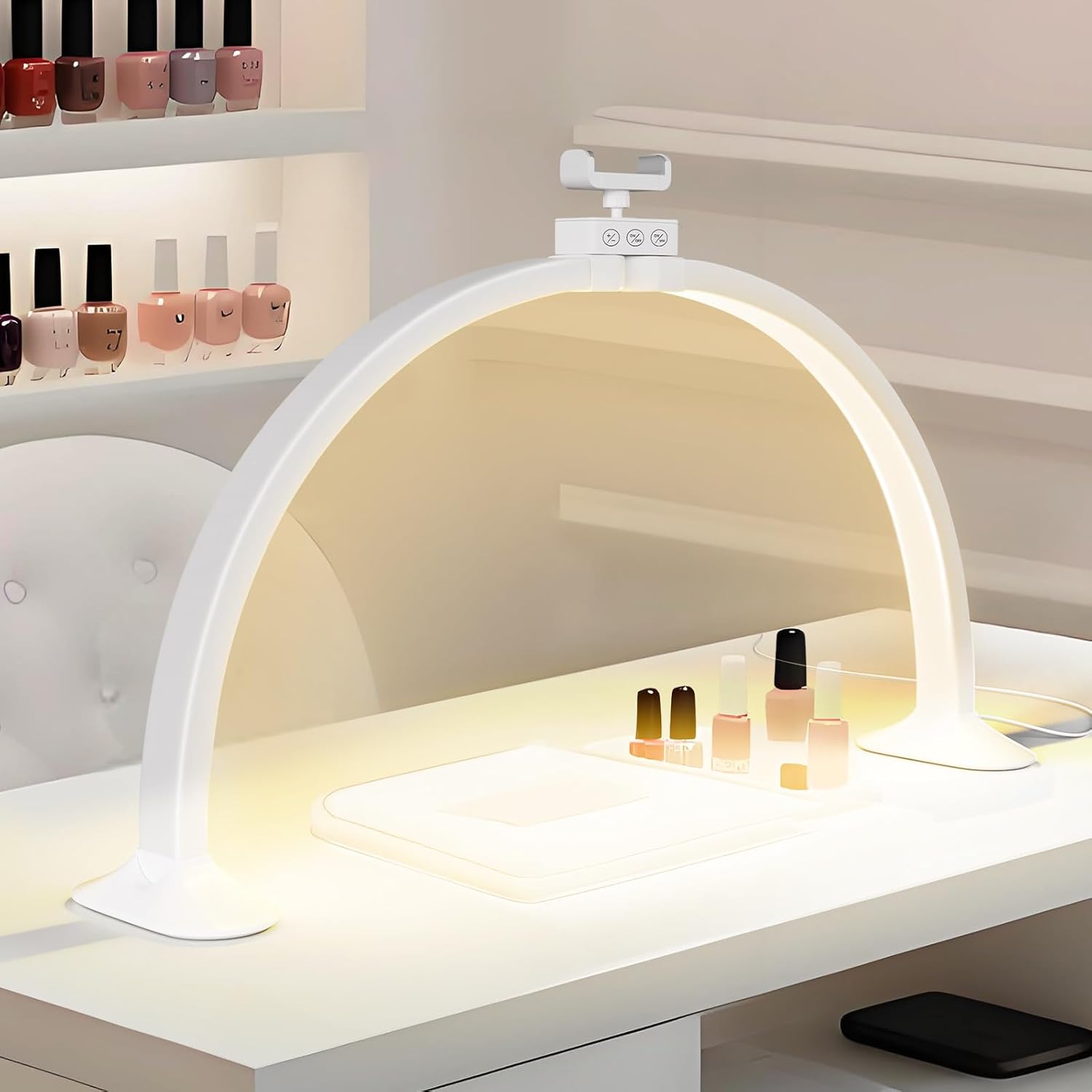 Half Moon Light U-Shaped Nail  - Led Moon Lamp reseña y precio