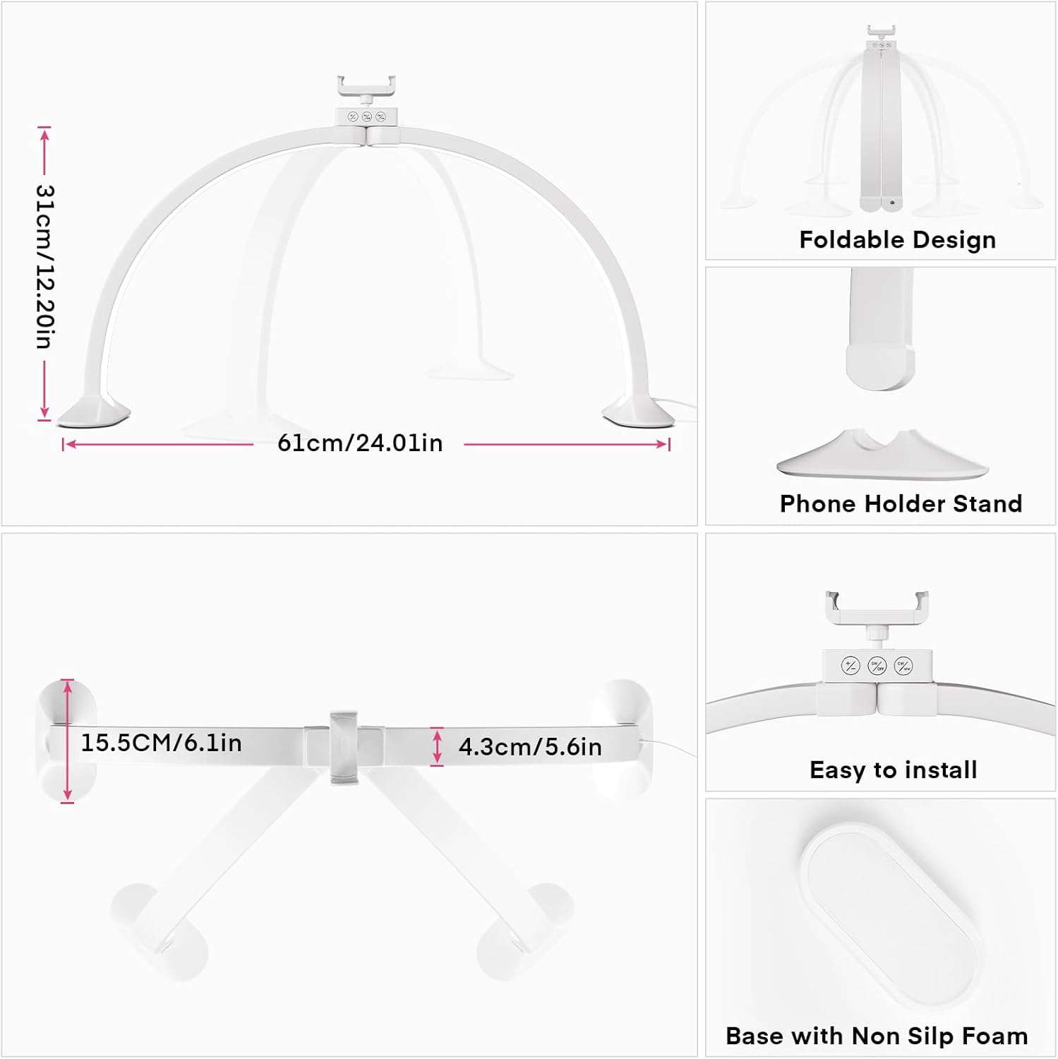 Half Moon Light U-Shaped Nail  - Led Moon Lamp reseña y precio