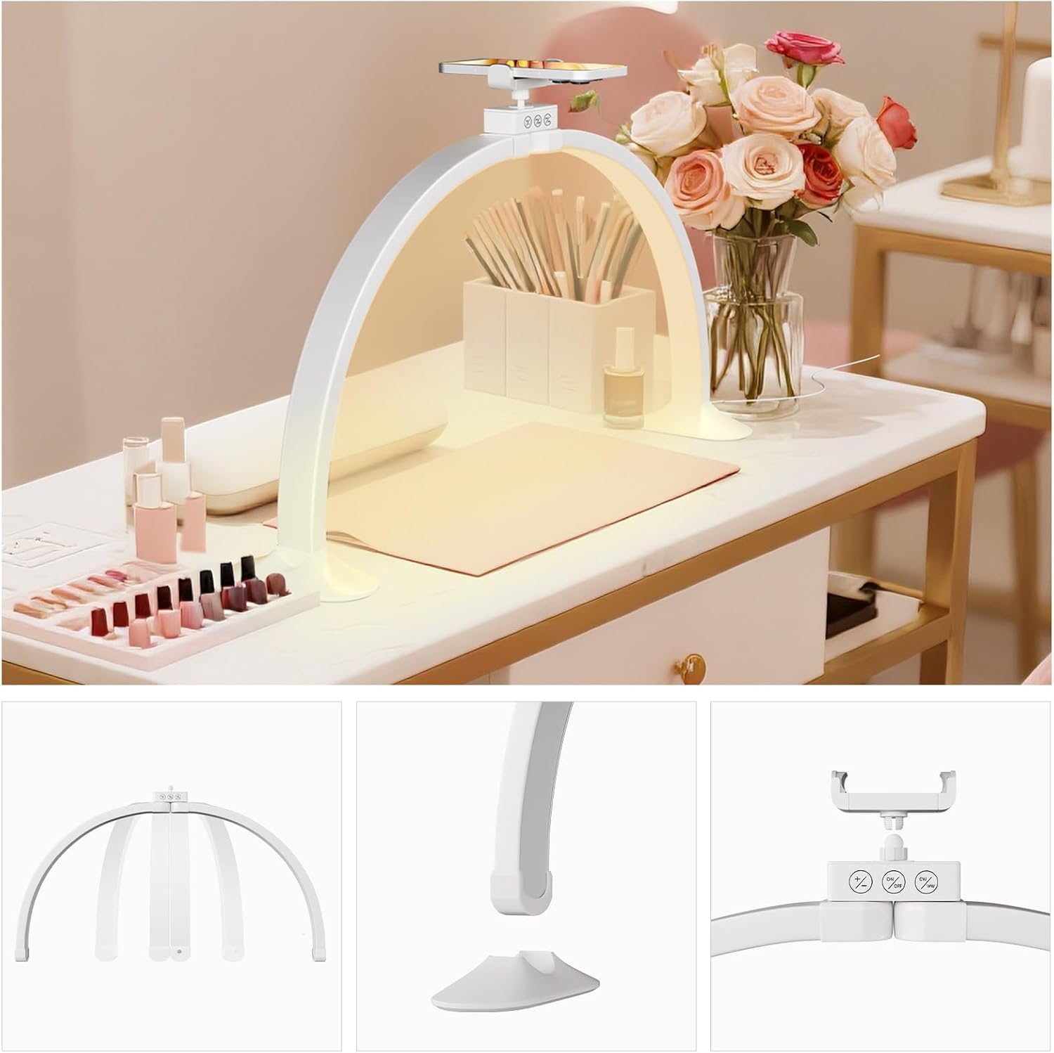 Half Moon Light U-Shaped Nail  - Led Moon Lamp reseña y precio