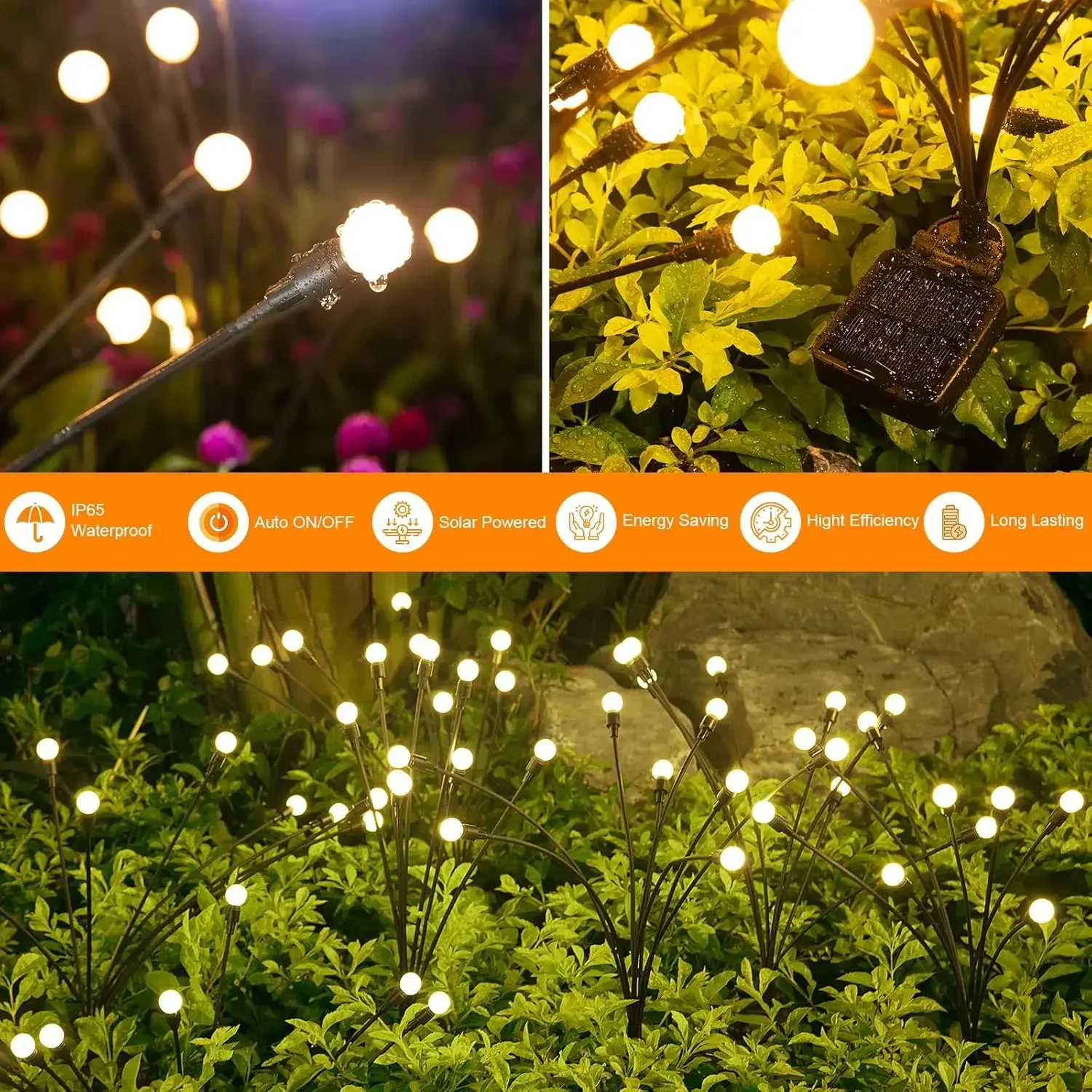 Solar Garden Lights 12 Pack 96 - Unique Lighting Decor reseña y precio