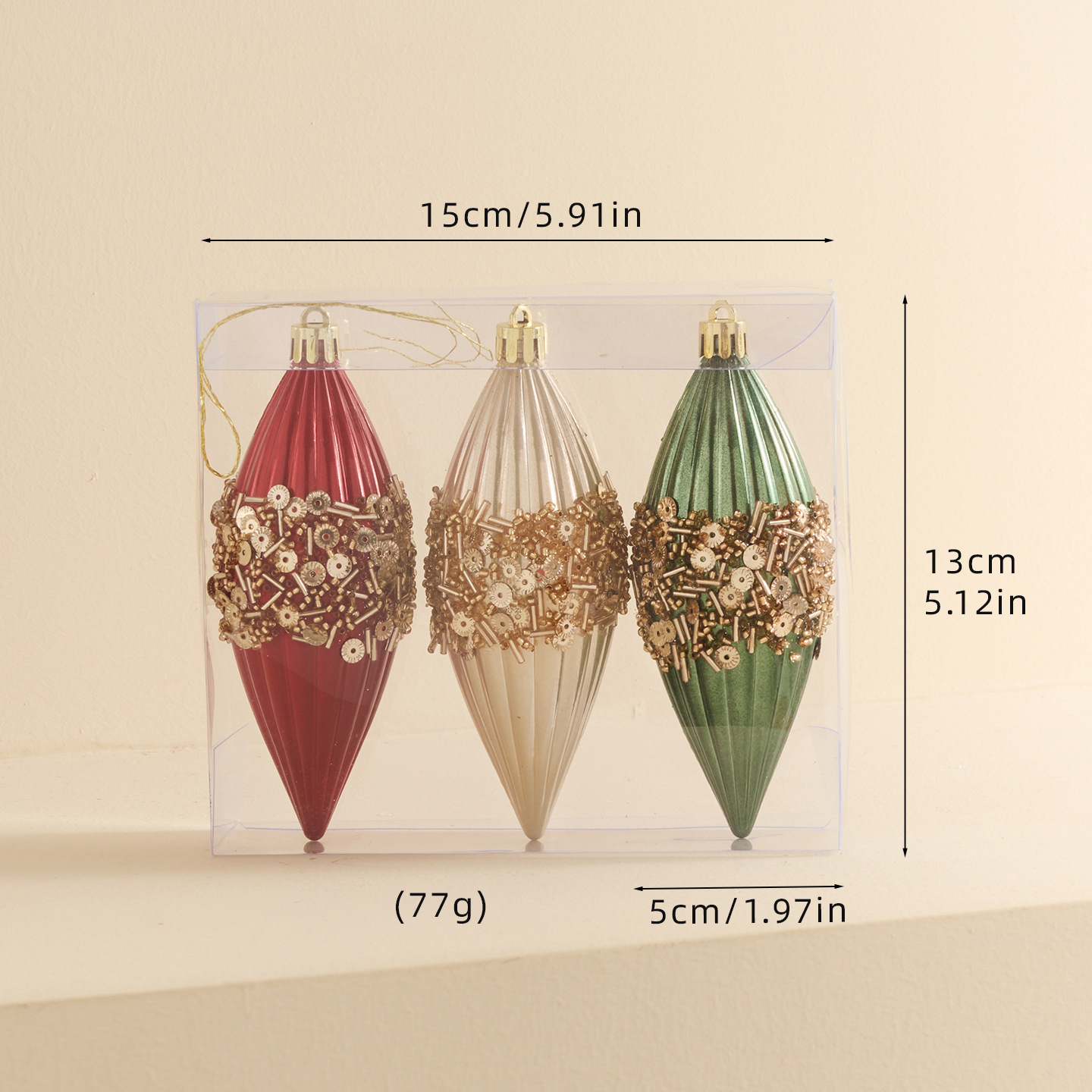 Red And Green Ornaments Timele - Decor Timeless Lighting reseña y precio