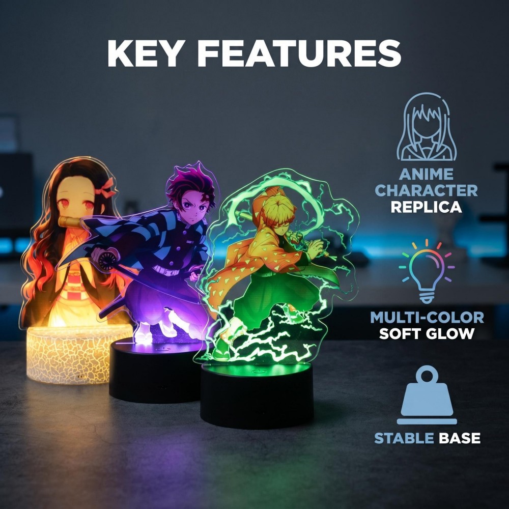 Anime Figure Tanjiro Merch 3D  - Lighting Room Decor Items reseña y precio