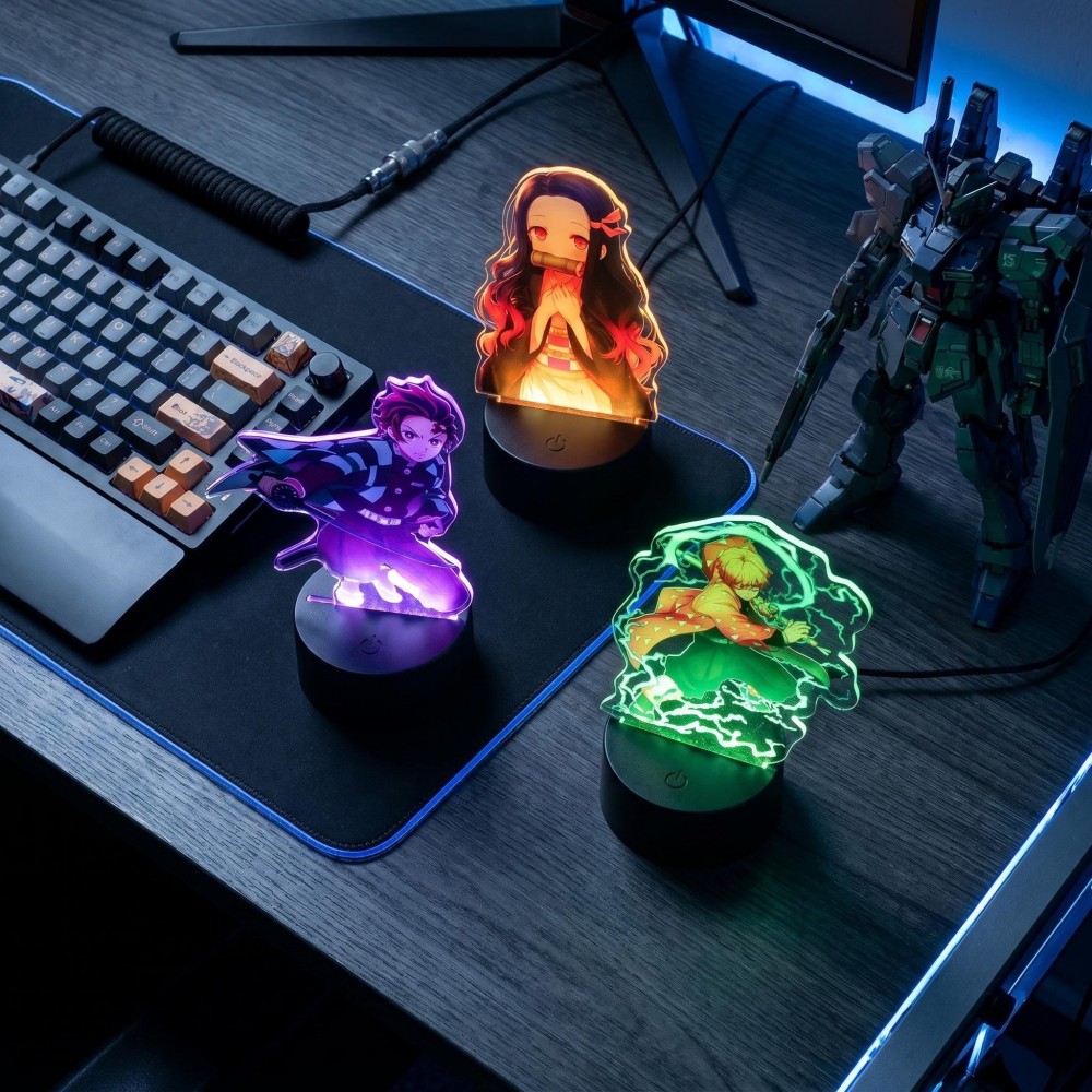 Anime Figure Tanjiro Merch 3D  - Lighting Room Decor Items reseña y precio